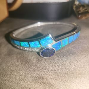 Elegant Blue Opal Bracelet